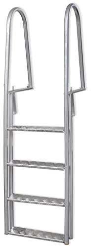 Générique Échelle de Piscine/Quai à 4 marches Aluminium 167 cm,Échelles, escaliers & rampes de Piscine,8.2KG-91197