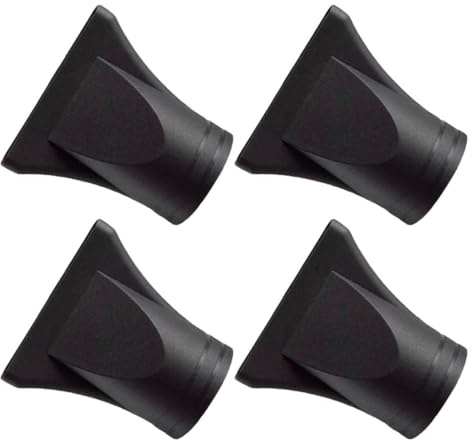 SWETRACE 4 Pezzi Ugelli Concentratori per Asciugacapelli Professionali Becco D'anatra in Plastica Resistente al Calore per Salone e Uso Domestico, Accessori per Styling Chioma Controllo