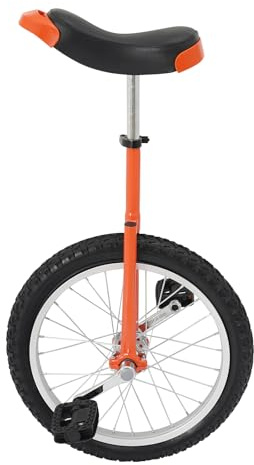 JJsdwin Monocycle Balance 18 - Support d'entraînement - Unicycle Balance Training pour entraînement d'équilibre et performance des talents - Capacité de charge 65-75 kg - Orange
