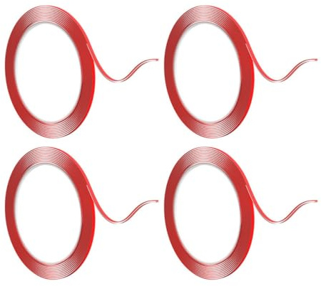 Adhesivo de Limpieza para Teléfonos y Altavoces de Computadora 4 Piezas | Limpia Polvo en Entradas USB y Ranuras, Uso Desechable, Color Rojo, para Placas Base y Electrodomésticos