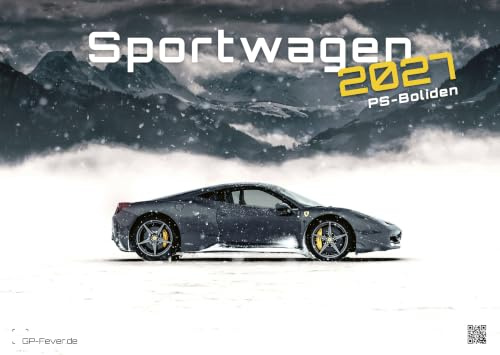 Sportwagen Kalender 2027 – PS-Boliden | Premium Wandkalender Extragroß DIN A2 (60cm x 42cm) für Auto-Fans mit fantastischen Fotos