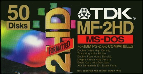 TDK Disketten für PC, vorformatiert, 8,9 cm (3,5 Zoll), 50 Stück