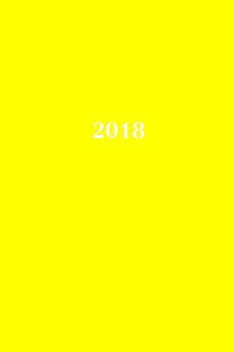 2018: Kalender/Terminplaner: 1 Woche auf 2 Seiten, Format ca. A5, Cover gelb