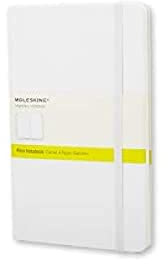 Moleskine Classic Notebook, Taccuino con Pagine Bianche, Copertina Rigida e Chiusura ad Elastico, Formato Pocket 9 x 14 cm, Colore Bianco, 192 Pagine