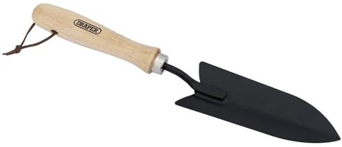 Draper 83992 Carbon Steel Transplanting Trowel with Hardwood Handle
