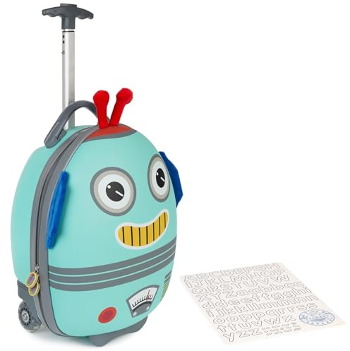 boppi Tiny Trekker Maleta Trolley Infantil Equipaje Cabina 2 Ruedas - 17 litros - Robot