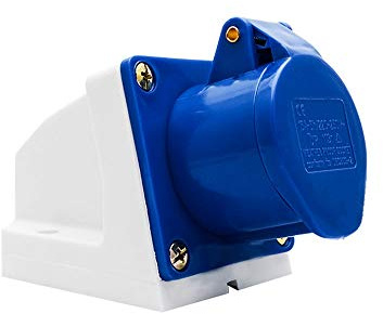 Spina e presa industriale blu BE-TOOL 16A 220v IP44 Spina e presa a muro per siti industriali a 3 pin Presa impermeabile IP44 per connettore 2P + terra maschio/femmina (#113)