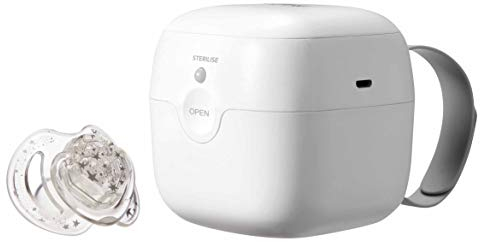 Nuby - Promo Pack: Mini Portable steriliser Oval Dummy 0-6 m Included - Effective Against 99% of Bacteria