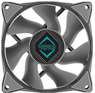 Iceberg Thermal IceGALE Xtra 80mm PWM Hochleistungs-Gehäuselüfter (Grau)