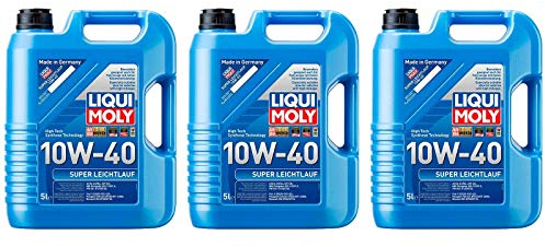 3X Original Liqui Moly 5L Super Leichtlauf 10W-40 Motoröl Motorenöl Öl Oil 1301