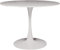 Dmora - Table ronde, Table basse pour salle à manger, 100x100h75 cm, Couleur Blanc