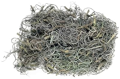 NaDeco Curly Curly Moos in Grau, verpackt mit 500g | Moos zum Basteln | Curlymoos | Deko Moos | Bastelmoos | Dekomoos | Moos zum Dekorieren