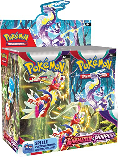 Pokémon-Sammelkartenspiel: Display-Box Karmesin & Purpur (36 Boosterpacks)