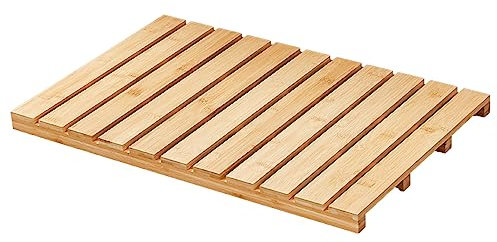 Bambus Duschmatte Indoor und Outdoor Bambusmatten Outdoor Duschmatten rutschfeste Bodenmatten Badewannen Spas Saunen Eingänge Schwimmbäder Leicht zu reinigen (Primärfarben)