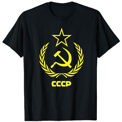 Maglia CCCP Comunista con Falce, Martello e stella rossa Maglietta