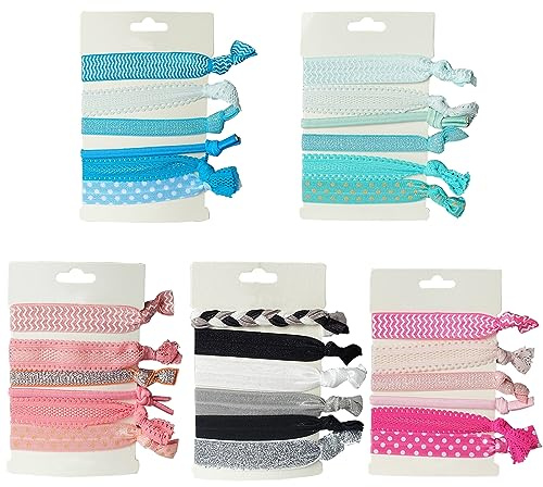Fayemint 30 Stück Elastic Hair Scrunchies Set, Printed Hair Scrunchie, Super Soft, No Wrinkles Elastic Band, für Mädchen, Frauen, Pferdeschwänze, Armbänder, Haargummis(Farbmischung)