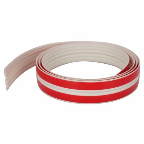 5M Flexible Zierleiste Selbstklebend, 40mm Weiß Deckenleisten Decken und Wandübergang Sockelleisten Deckenkanten für Boden, Aufkantung, Fliesenkante und Eckendekor Schrankkanten
