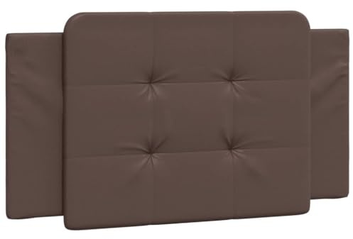 vidaXL Kopfteil-Kissen Zadar Braun 100 cm Kunstleder