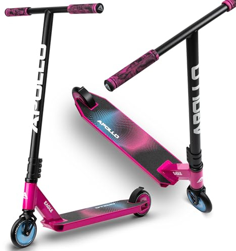 Apollo Stunt Scooter - Eagle, Trottinette de Cascade Professionnelle anodisée, Trottinette pour Enfants avec roulements ABEC 9, Roues de 110mm