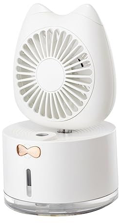 WHAMVOX Summer Mini Fan Humidifying Usb Rechargeable Handheld Fan Portable Lamp for Home Office