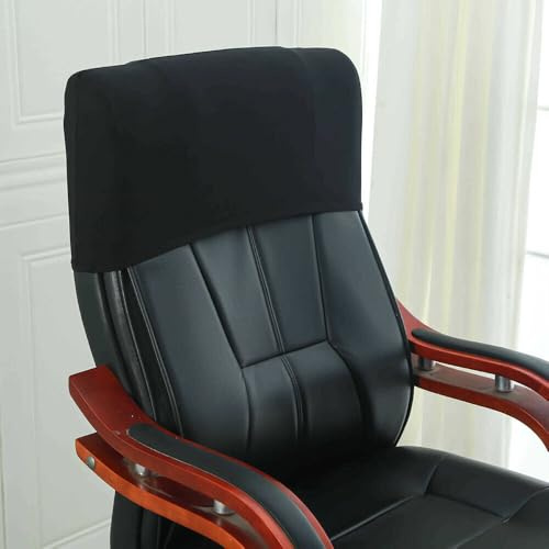 ACESOME - Funda para cabeza de silla, silla de juegos, funda de almohada para silla de oficina, color sólido, 1 paquete de protectores elásticos extraíbles y lavables para decoración de silla