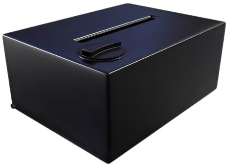 Varile NEO platt tank | transportsäker | livsmedelssäker | för båt – husbil – släpvagn (svart, 150 l)