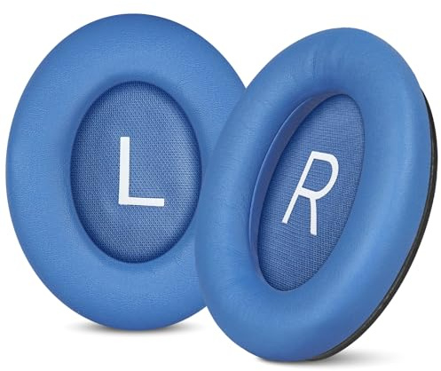 Aurivor Replacement Ear Pads for Bose QuietComfort 45 35 ii (QC45 QC35) Headphones, Earpads Cushions for QC SE SC & New Quiet Comfort (Deep Bass), with Softer Foam & Protein Leather (Blue Dusk)