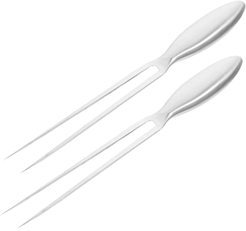 Sosoport Fourchettes à Découper Pour Viande Longues Ustensile De Cuisine Acier Inoxydable