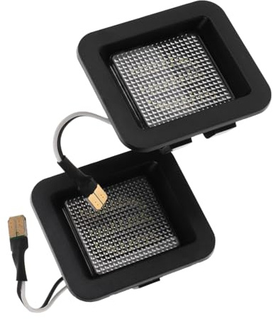 Warmhm 2 pièces Lampe de Plaque Immatriculation LED de Remplacement Haute Luminosité pour Accessoire Automobile Fiable et Esthétique Lot de Blanc Éclatant