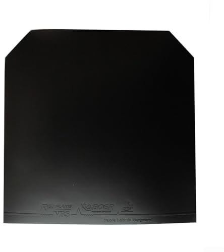 Honseadek Cubierta de esponja de goma de tenis de mesa para raqueta de ping pong, pegamento inverso, grosor máximo, duro, negro/rojo, control de 14 velocidades, 15 (negro)