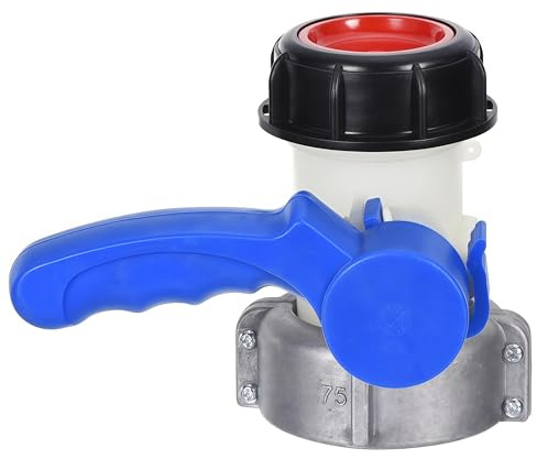 IBC Adapter Absperrklappe, Tank Ersatzkugelhahn Ablasshahn Grobgewinde