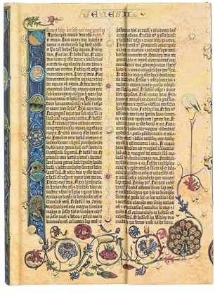 Paperblanks - Genesis - Gutenberg Bible - Midi - Lined - Wrap Closure - 120 Gsm