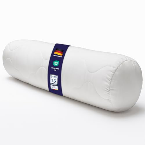 Merino BETTEN Nackenrollen 15 cm Durchmesser Verschiedene Längen 40-100 cm mit Reißverschluss Baumwolle (15 x 100 cm)