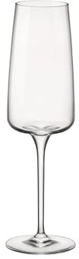 Bormioli Rocco Planeo 8.75 oz. Sparkling Wine and Champagne Flute Glasses, Set of 4