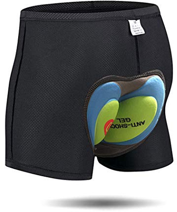 JEPOZRA Culotte Ciclismo Hombre con Badana Gel Pantalon Cortos Ciclista Pantalones Cortas MTB Endura Transpirable de Secado Rápido Calzoncillos