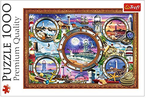 Trefl, Puzzle, Leuchttürme, 1000 Teile, Premium Quality, für Erwachsene und Kinder ab 12 Jahren