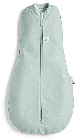 ergoPouch Baby Pucksack Cocoon, 3-6 Monate, Ganzjahres | Sage | TOG 1.0 | GOTS Zertifizierte Bio-Baumwolle | Zwei-Wege Reißverschluss für einfaches Windelwechseln | Pucktuch, Schlafsack, Swaddle