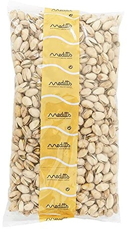 Meditts - Pistachos Tostados 1 kg | Con Cáscara y Sin Sal Añadida | Sin Gluten | Origen España | 100% Natural | Snack Saludable y Nutritivo | Rico en Proteínas y Fibra