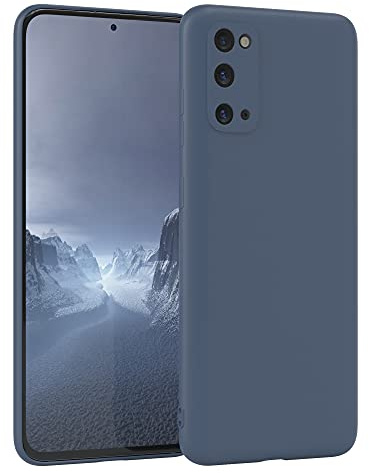 EAZY CASE - Silikonhülle für Galaxy S20 Hülle Silikon Case Blau weich stoßfeste Handyhülle Schutzhülle mit Kameraschutz Dünn Premium Schutz Cover TPU Phone Bumper in Petrol Matt