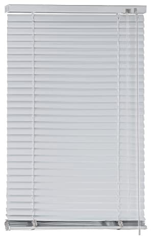 EXKLUSIV HEIMTEXTIL Aluminium Jalousie Lamellen 65 x 130 cm Weiß