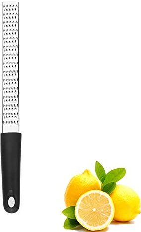 Cerioll Zesteur et Râpe De Cuisine Fine - Qualité Supérieure pour Fromage, Agrumes et Citron en INOX avec Maniement Manuel