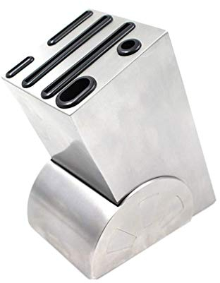 Ceppo portacoltelli Universale Senza coltelli Spazio in Acciaio Inossidabile, Supporto portacoltelli risparmiatore, conservare i coltelli in Modo Sicuro mantenendo Le Lame pulite
