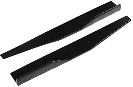 Jupe Latérale de Style Carrosserie Voiture 2PCS Arrière Universelle en ABS Noir Brillant pour la Modification Bas De Caisse Universel