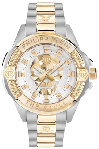 Philipp Plein Armbanduhr für Damen, Analog, Quarz, The Skull, 41mm, PWNAA1523