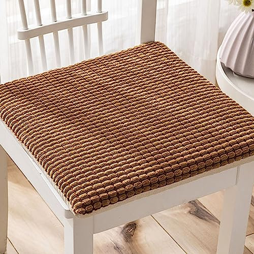 Sitzkissen Esszimmerstuhl 2er/4er/6er Set, Stuhlkissen 40x40 mit BäNder, Sitzpolster Stuhl Eckig Vintage Sitzkissen KüChenstuhl Bunt, Waschbar und Abnehmbar Stuhlauflage