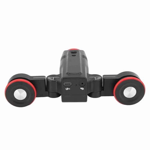 Chariot de Caméra Vidéo RC, Chariot de Caméra motorisé, Voiture sur Rail avec Tête Sphérique en Alliage D'aluminium, Chariot Coulissant pour Appareil Photo Reflex Numérique,