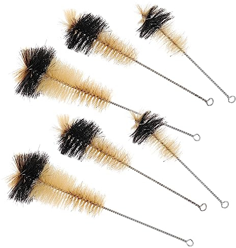 Beaupretty 6piezas Cepillo para Lavar Matraces De Limpieza De Laboratorio Unidades Cepillo para Lavar Productos Químicos para Limpiar Botellas De Laboratorio