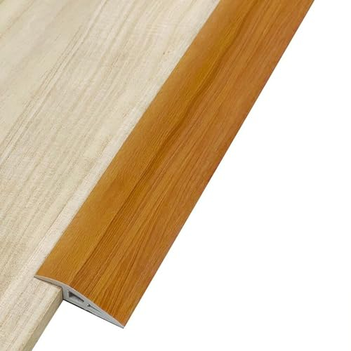 BLUEZY 1M-5M Übergangsschiene Abschlussprofil Abdeckleiste Übergangsprofil Teppichleisten Übergangsprofil Boden-PVC-Schwellenstreifen Für Schwellen Von Weniger Als 10 Mm Höhe A,4M