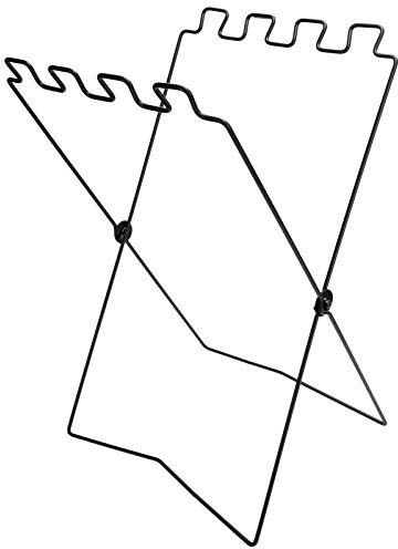 HURRISE Supporto per Sacco della Spazzatura per Barbecue, Supporto per Sacco della Spazzatura, Porta Rifiuti Pieghevole con Struttura in Filo di Ferro per Campeggio, Barbecue, Picnic,