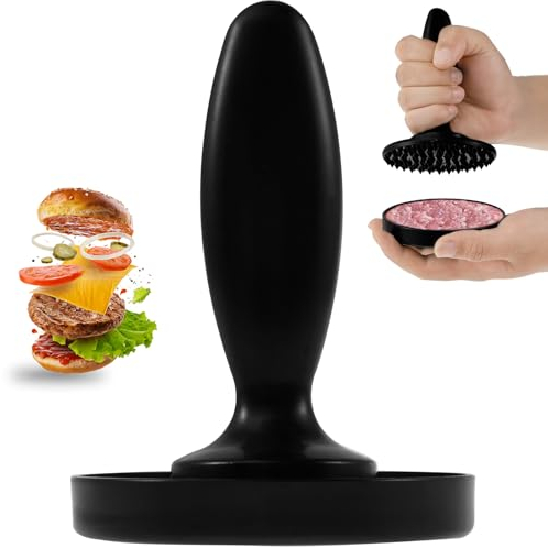 Reversible Meat Tenderizer and Pounder 3 in 1 Double Sided Burger Press Multifunctional Hamburger Press Patty Maker Detachable Lightweight Meat Tenderizer Mallet Marinating Prep Tool for Meat Nuts